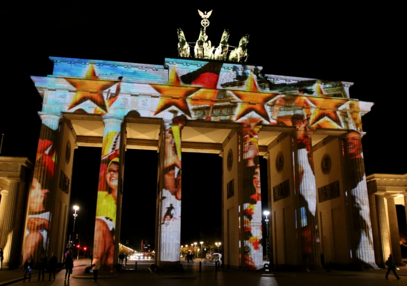 Sterne am Brandenburger Tor