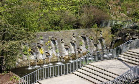 Wasserfälle im Hamburger Park