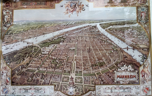Historische Karte von Mannheim