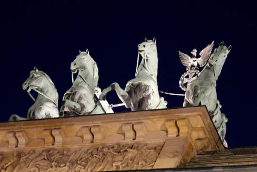Pferde auf dem Brandenburger Tor