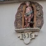 Figur mit Waage aus 1636