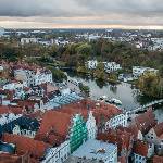 Blick von St. Petri zum Wasser